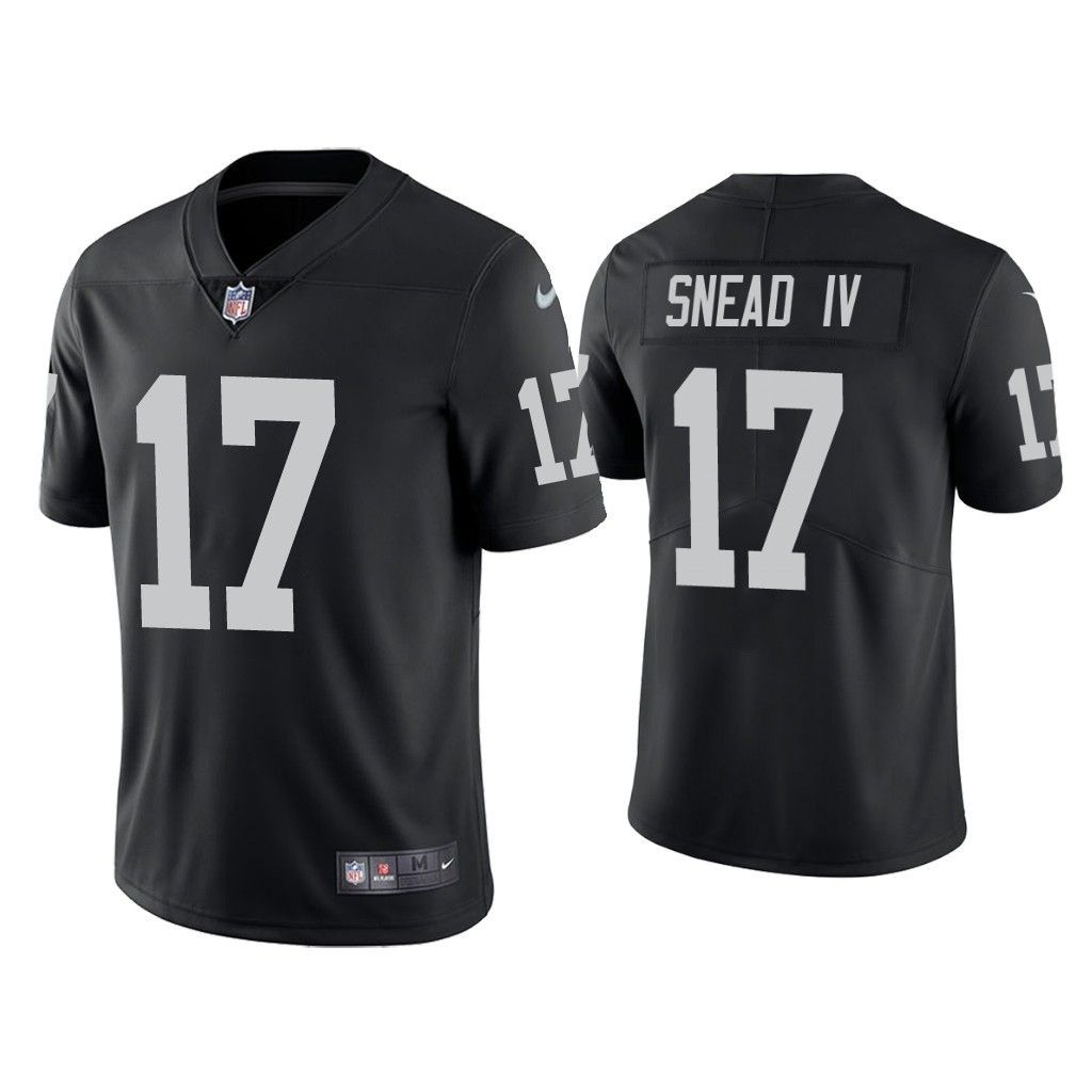 Men Oakland Raiders #17 Willie Snead IV Nike Black Limited NFL Jersey